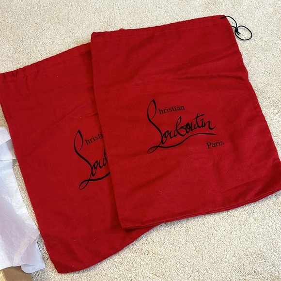 Christian Louboutin Huguette 120 Boots Nappa Brode Sz 37 - Picture 12 of 13